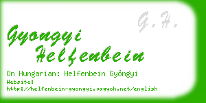 gyongyi helfenbein business card